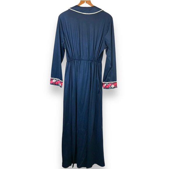 Vintage JC Penny Women's Original Retro Floral Polyester Sleepwear Robe - Picture 8 of 11